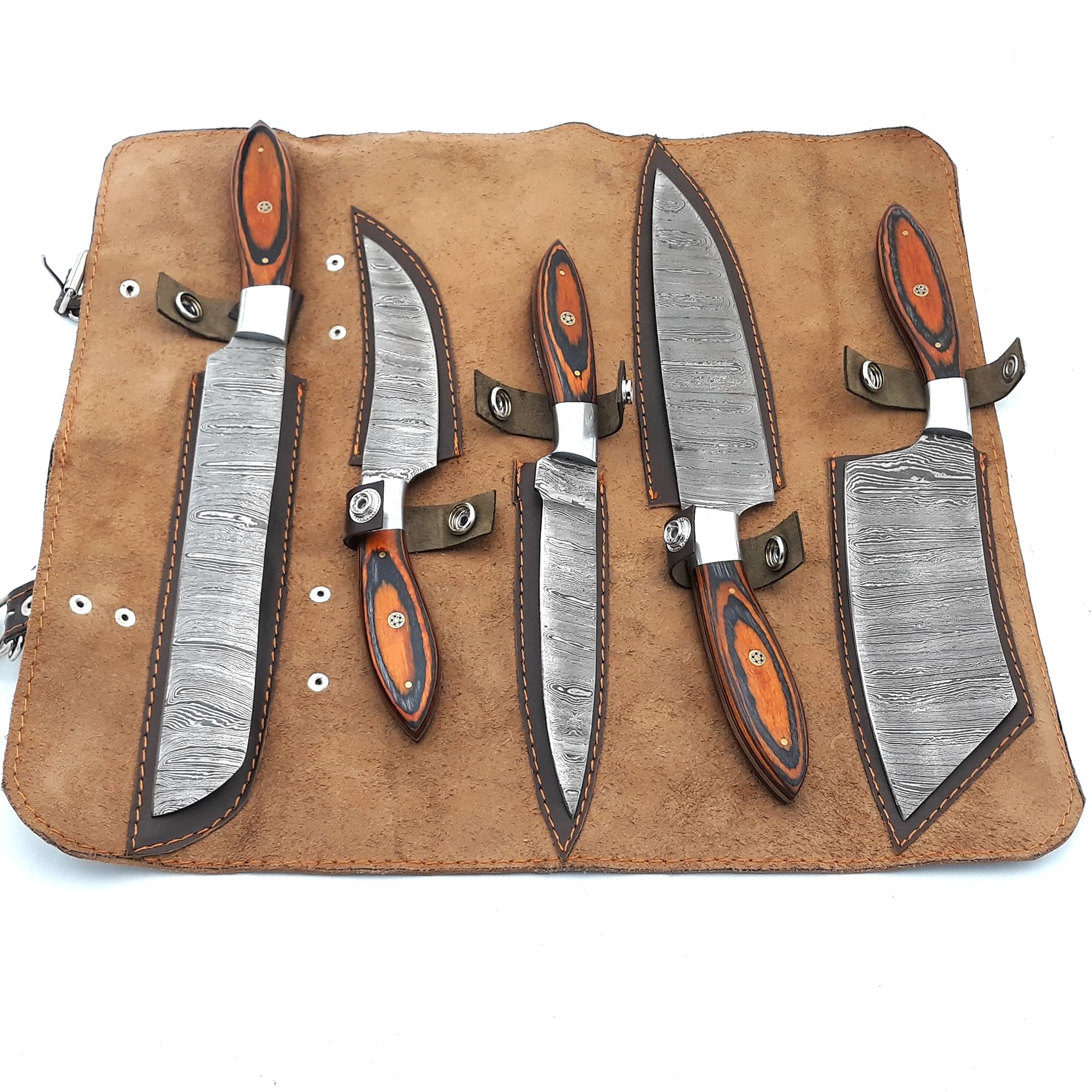 1 Premium Steel Chef Knife Set - Image 1